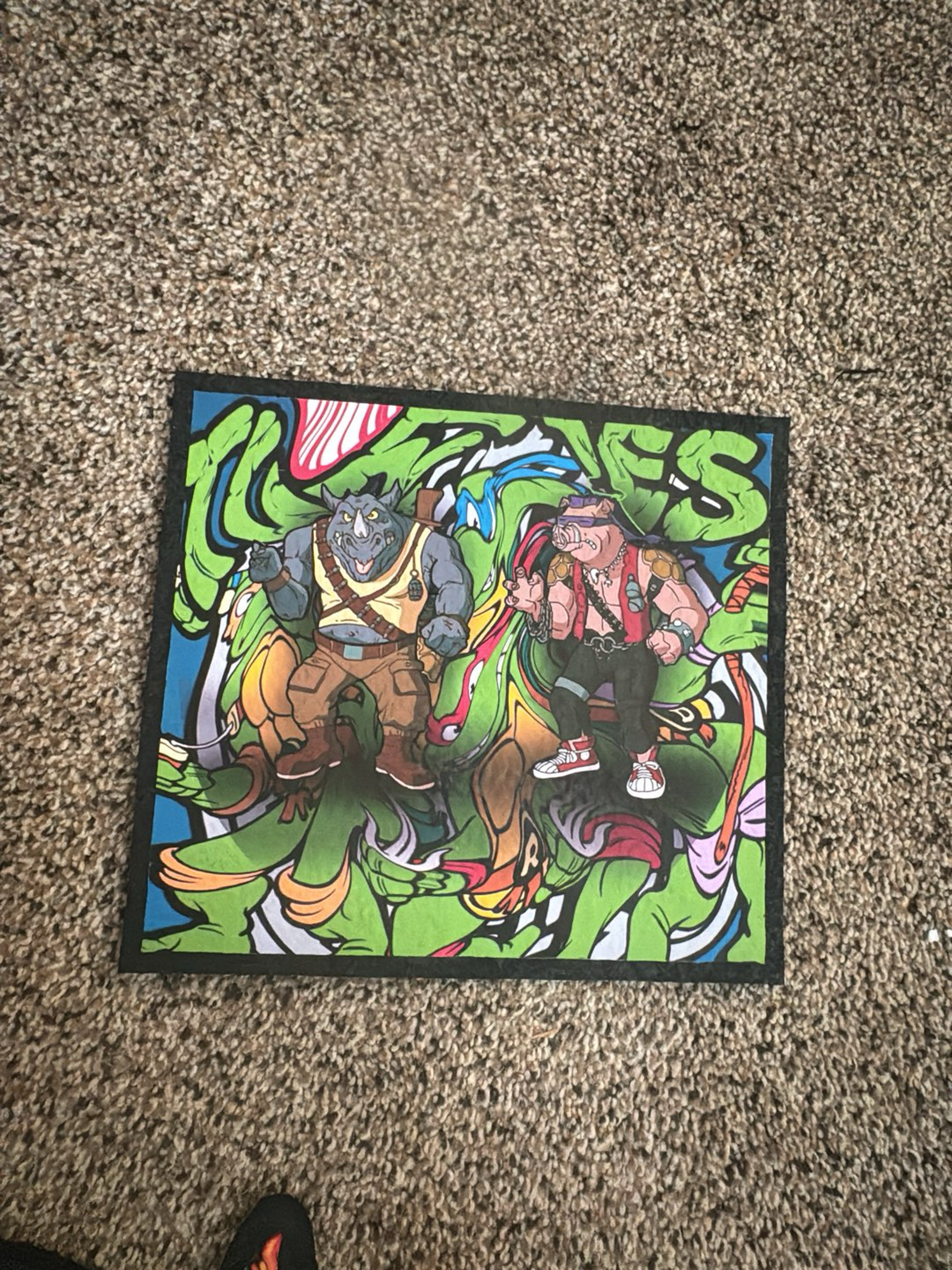 Preview pic of Tmnt 8” rocksteady and bebop mat