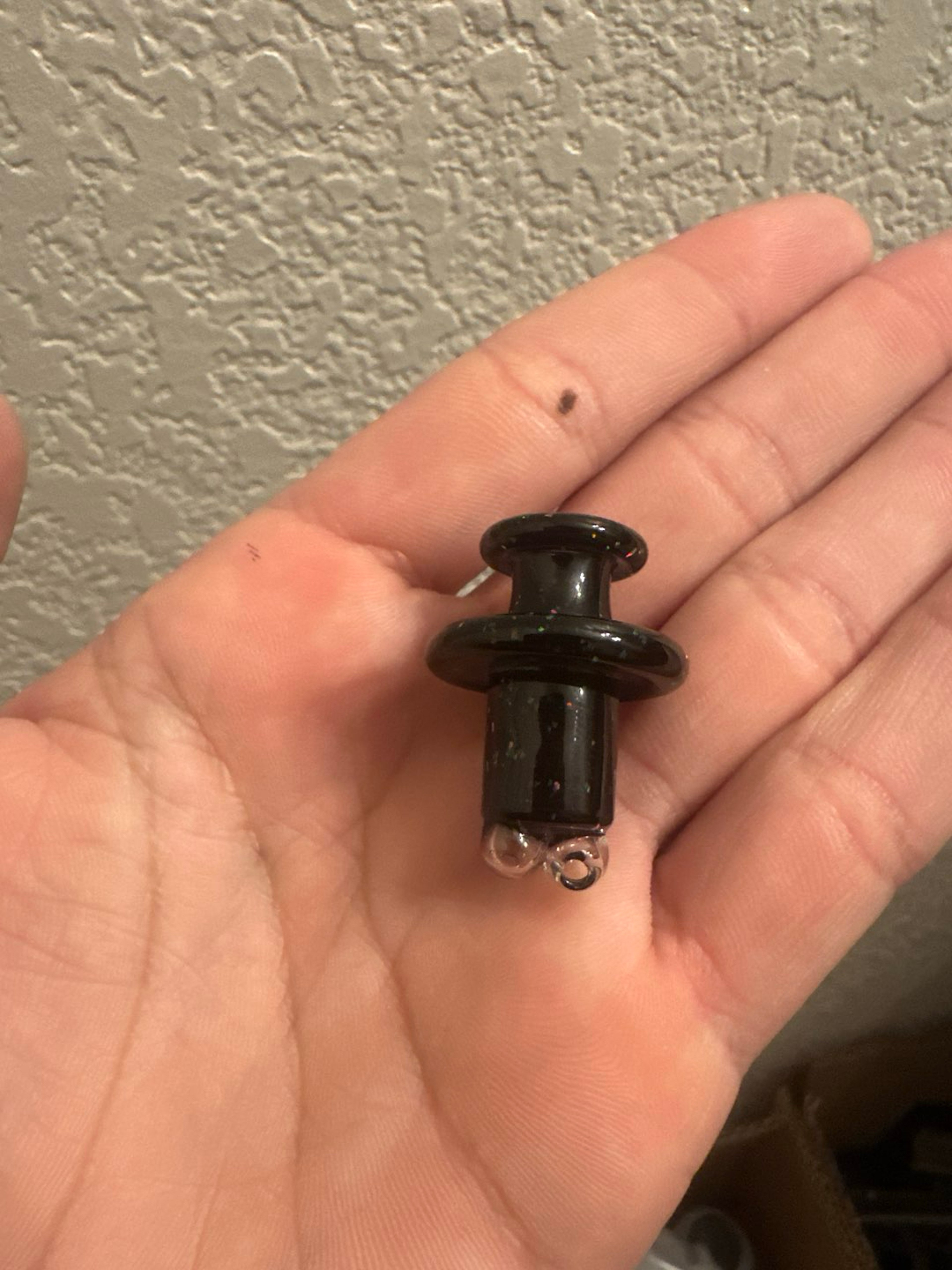 Preview pic of Sandalz Glass Black Crushed Opal 3DXL Spinner Cap