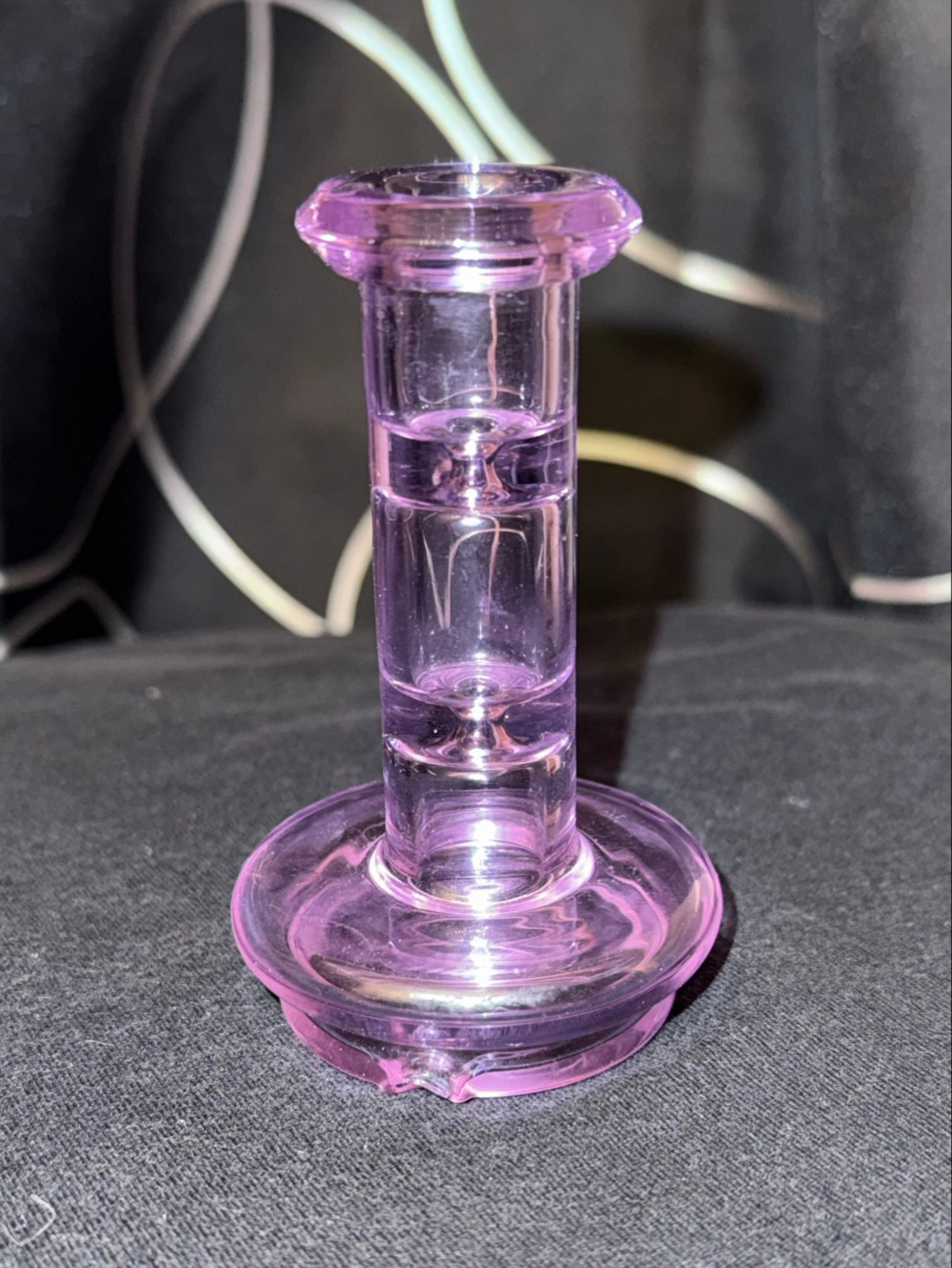 Preview pic of Purple CFL Iridescent Glass: Eco XL Dry Puffco Peak Attachment
