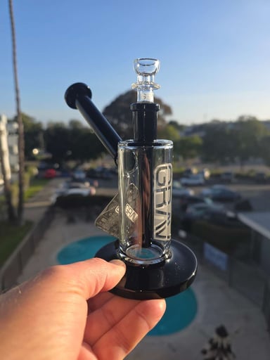 Preview pic of GRAV Medium Upright Bubbler - black accents