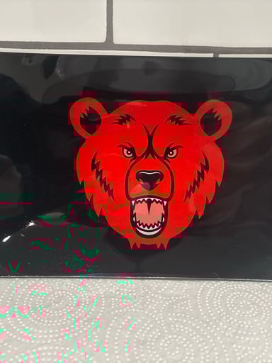 Preview pic of Bear Quartz glass rolling tray