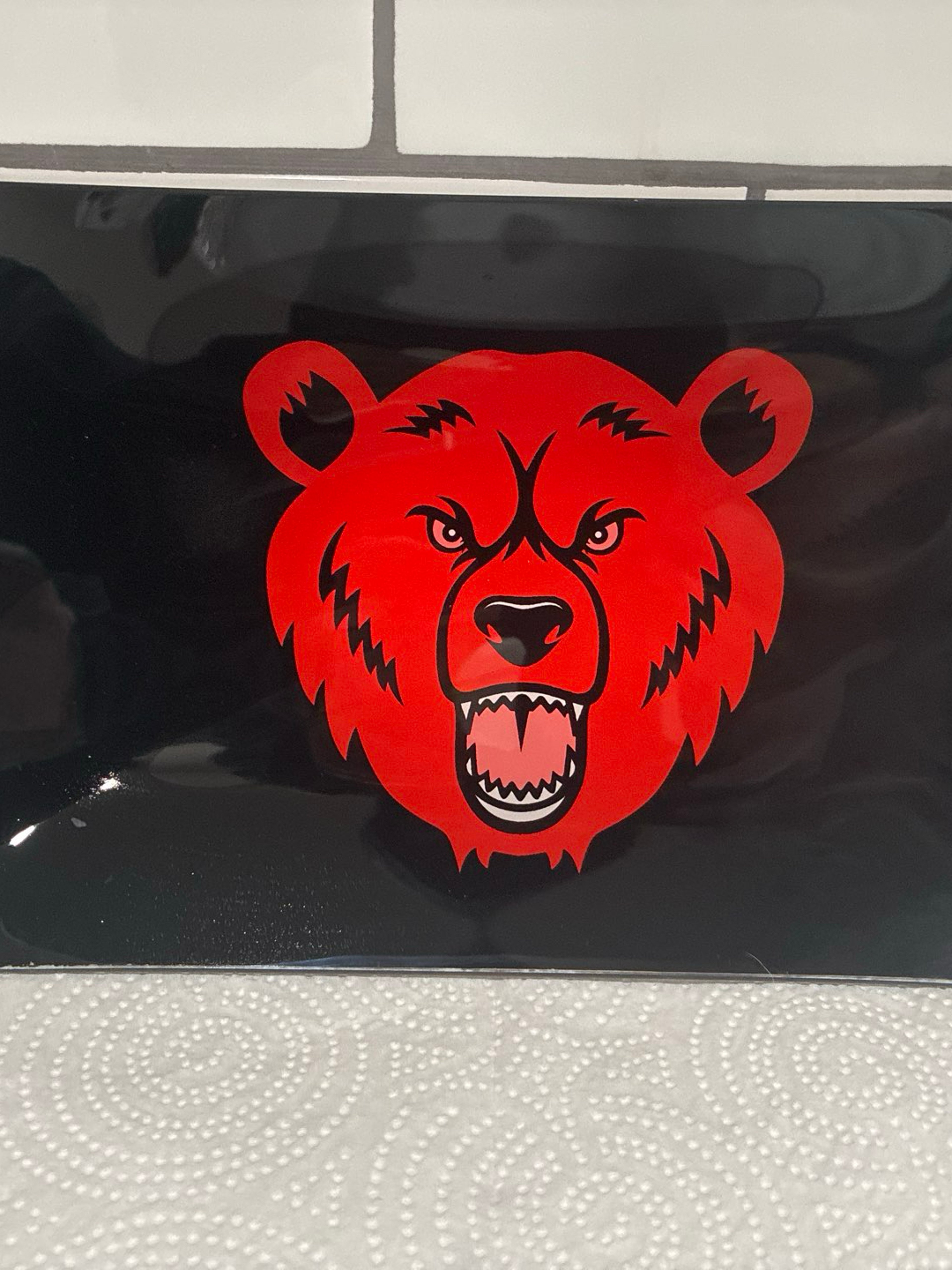 Preview pic of Bear Quartz glass rolling tray