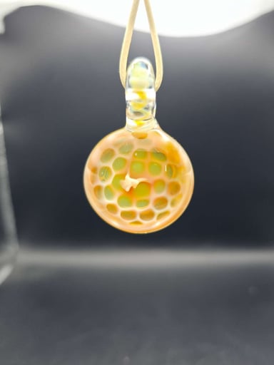 Preview pic of Silver Fumed Honeycomb Pendant