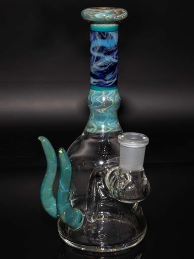Preview pic of Blue Green Sparkle Aventurine 14mm Dab Rig
