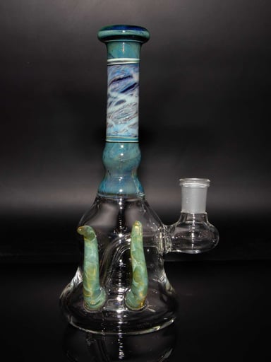 Preview pic of Sparkled Green 14mm Colored Dab Rig