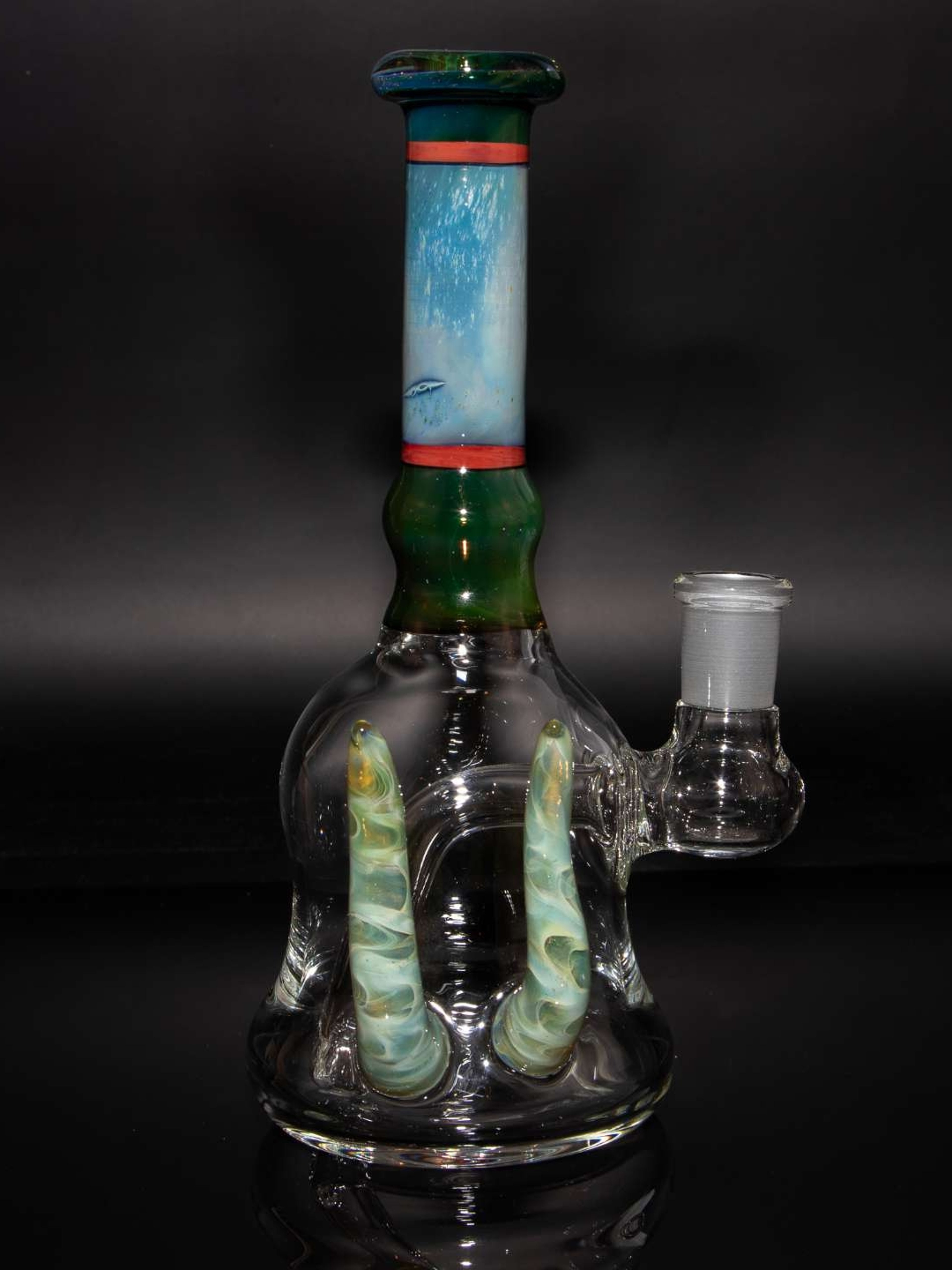 Silver and Gold Fumed 14mm Dab Rig image 0
