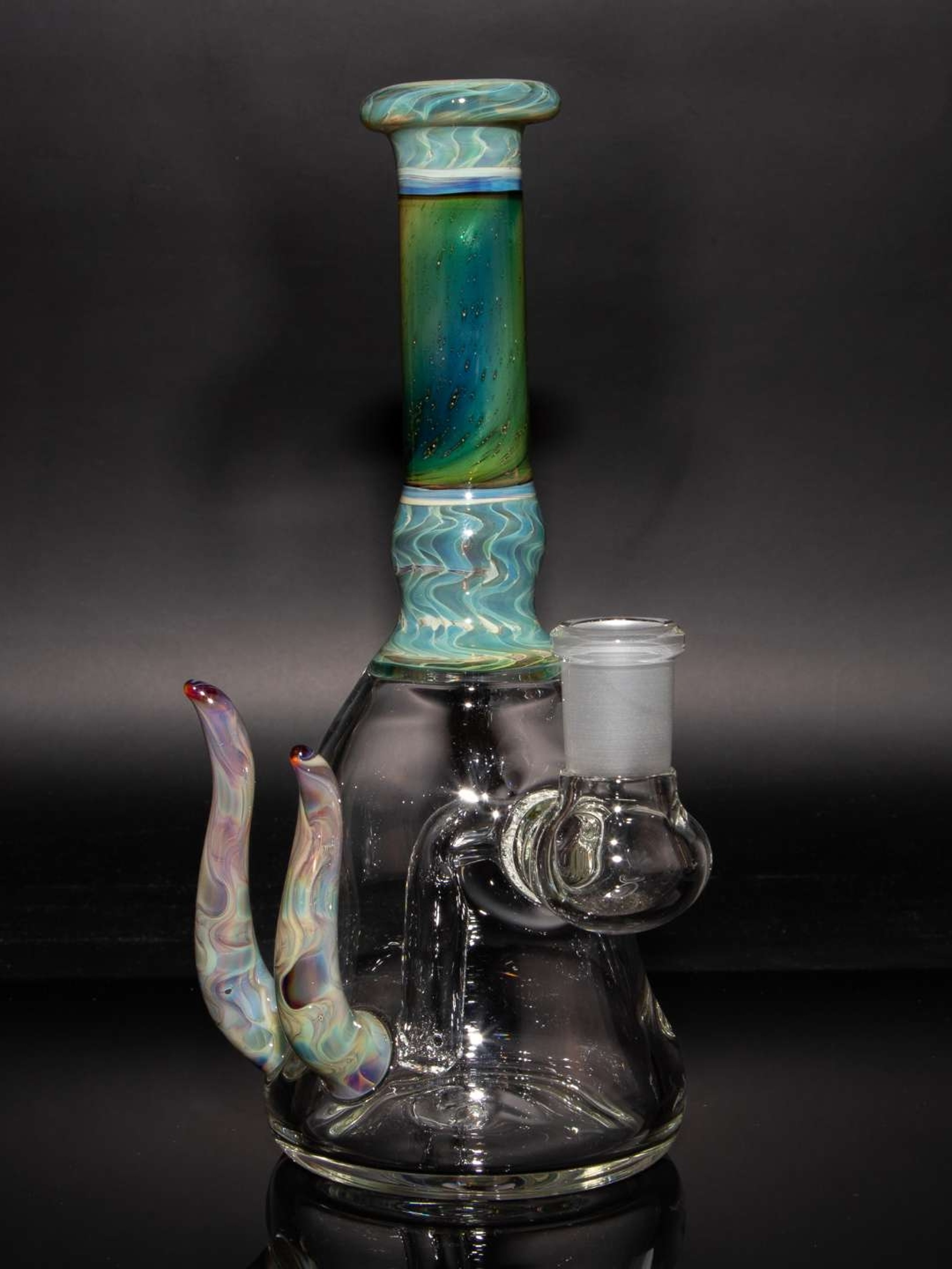 Gold and Silver Fumed 14mm Dab Rig image 0