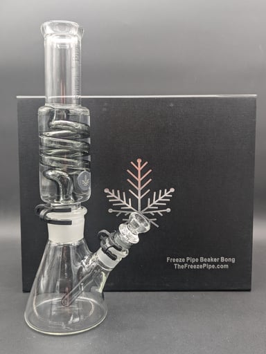 Preview pic of FREEZE PIPE - 12" BEAKER BONG W/ COIL