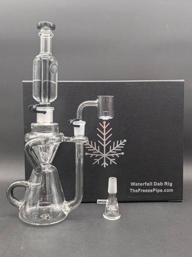Preview pic of FREEZE PIPE - WATERFALL RECYCLER DAB RIG