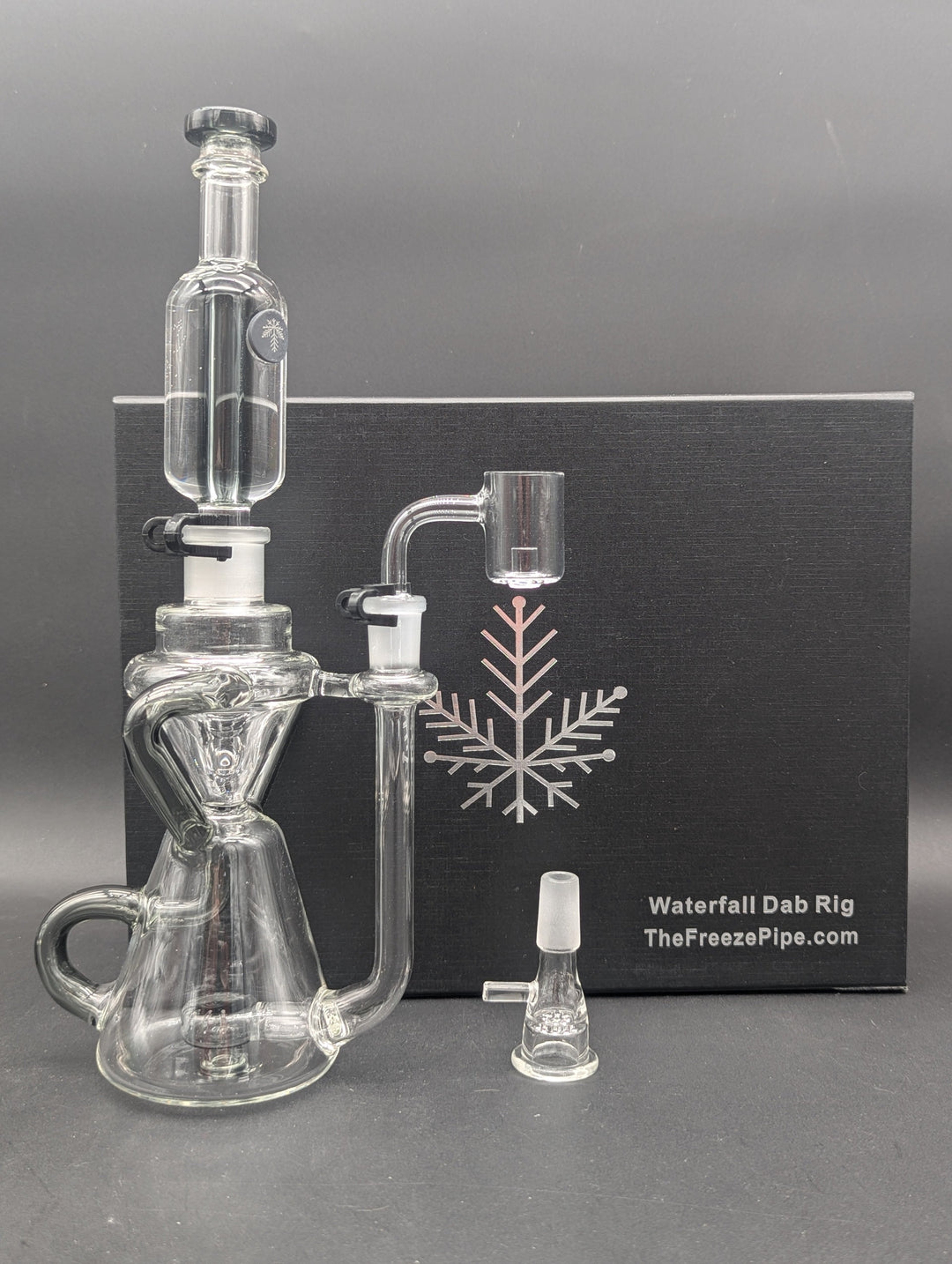 FREEZE PIPE - WATERFALL RECYCLER DAB RIG image 0