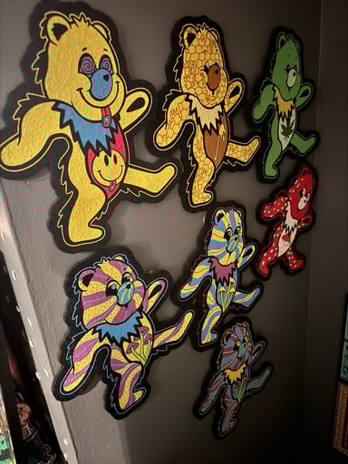 Preview pic of Dare bears set ultra uv glow moodmat set by Charlie hussle