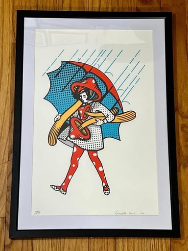 Preview pic of RARE! Print #1  Slinger Mushroom Girl Print
