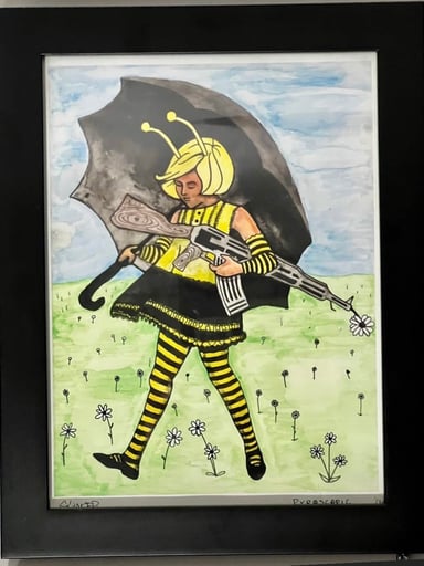 Preview pic of RARE! Print #1 Slinger No Rain Assault Girl Print