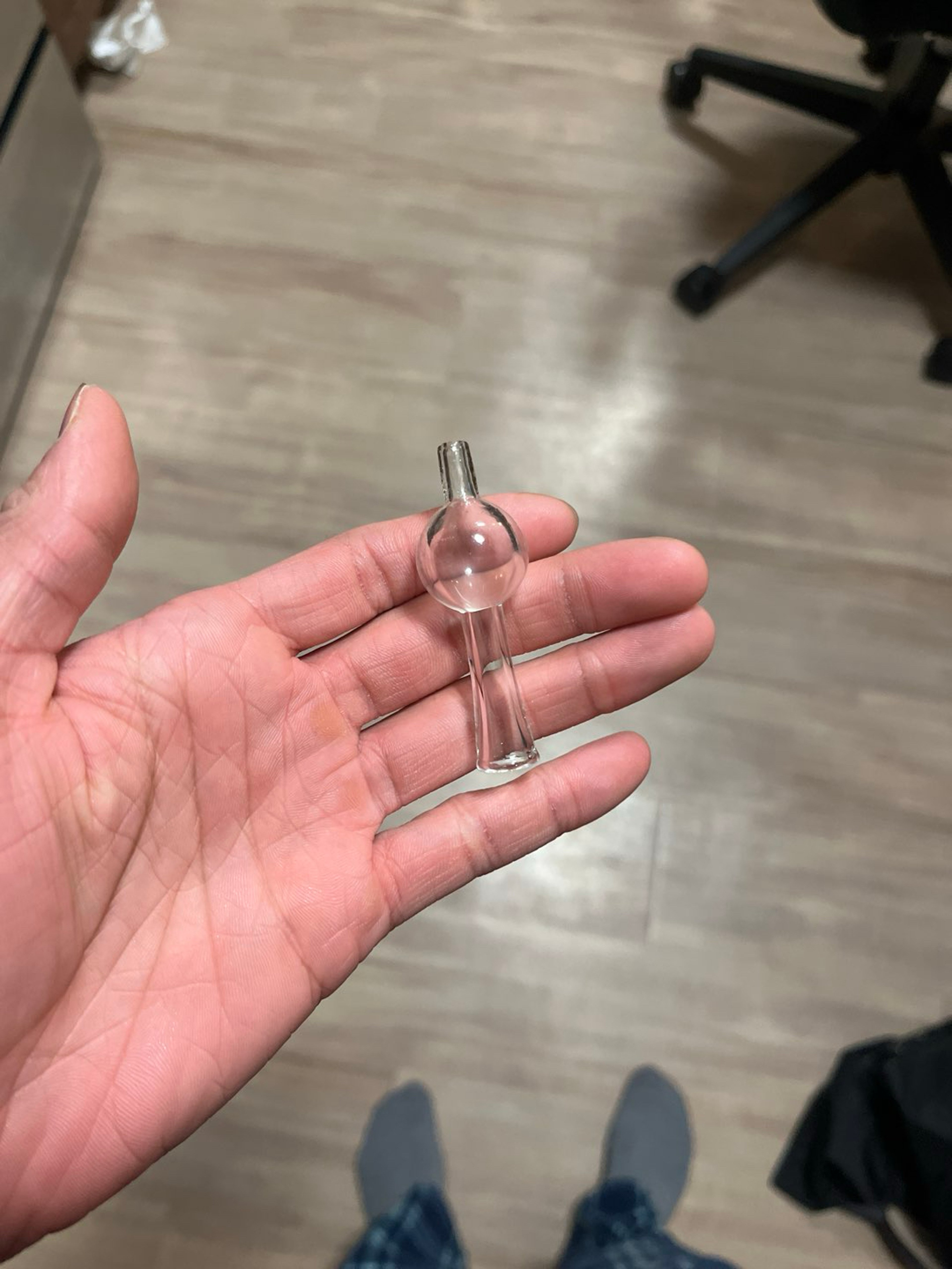 Preview pic of yg glass clear bubble cap 25mm