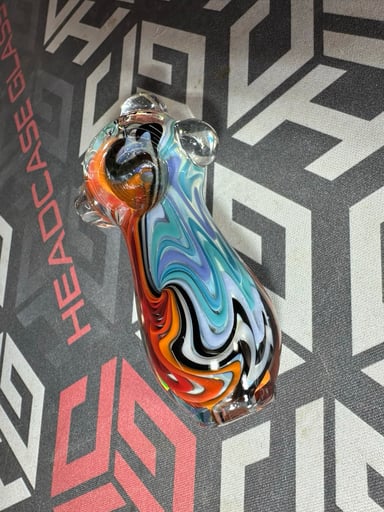 Preview pic of Fire & Ice Inside-Out Reversed Wig-Wag Spoon Pipe