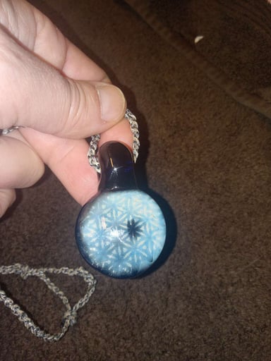 Preview pic of Seed of Life dichro pendy