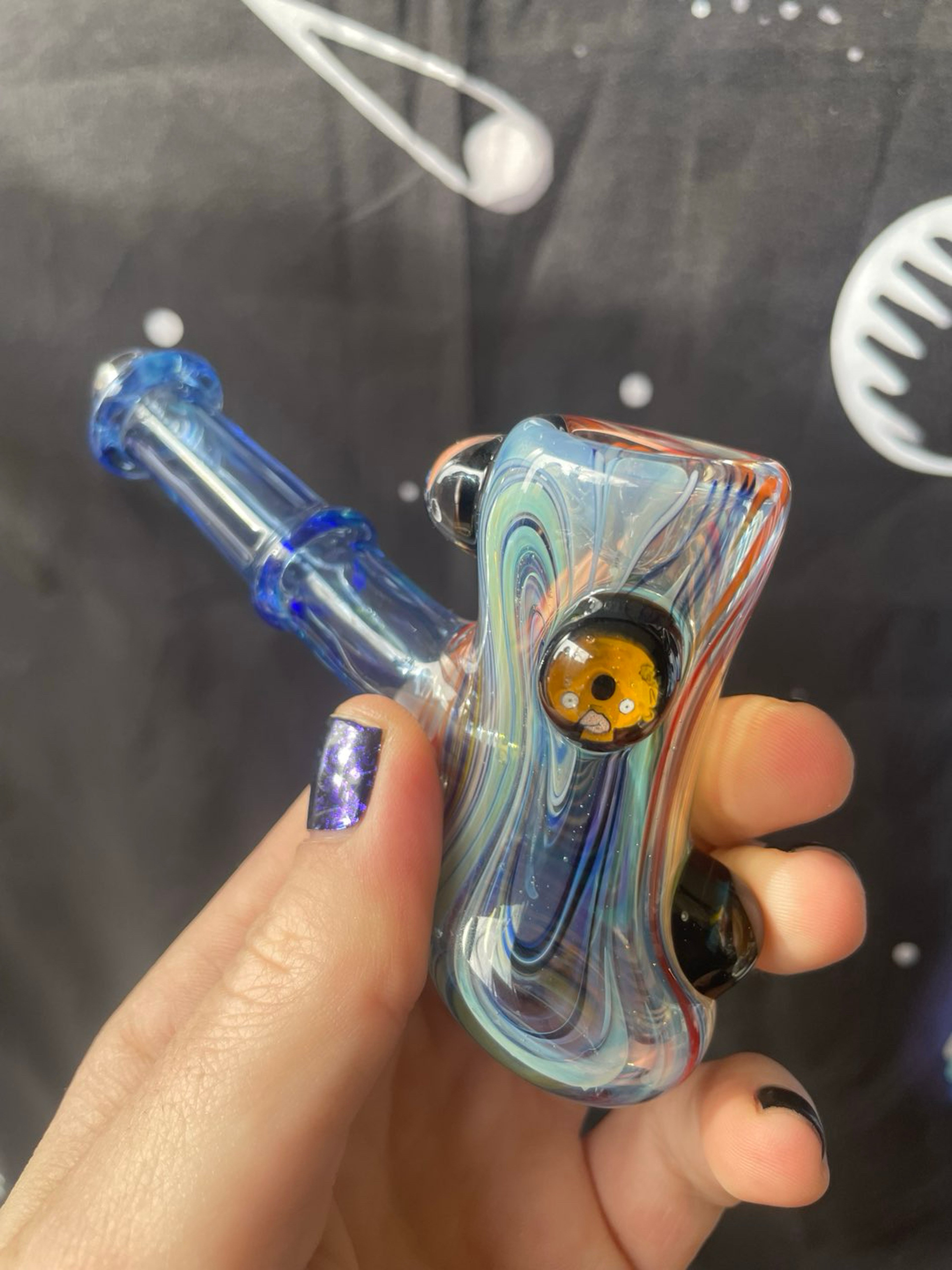 Funky hammer pipe with Simpsons Milli image 0