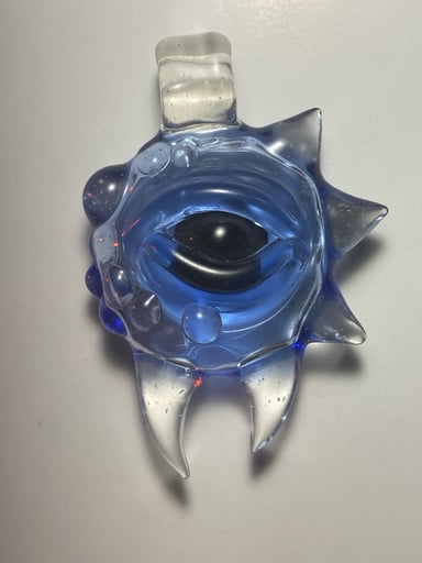 Preview pic of Friday Glass spiky eye pendant