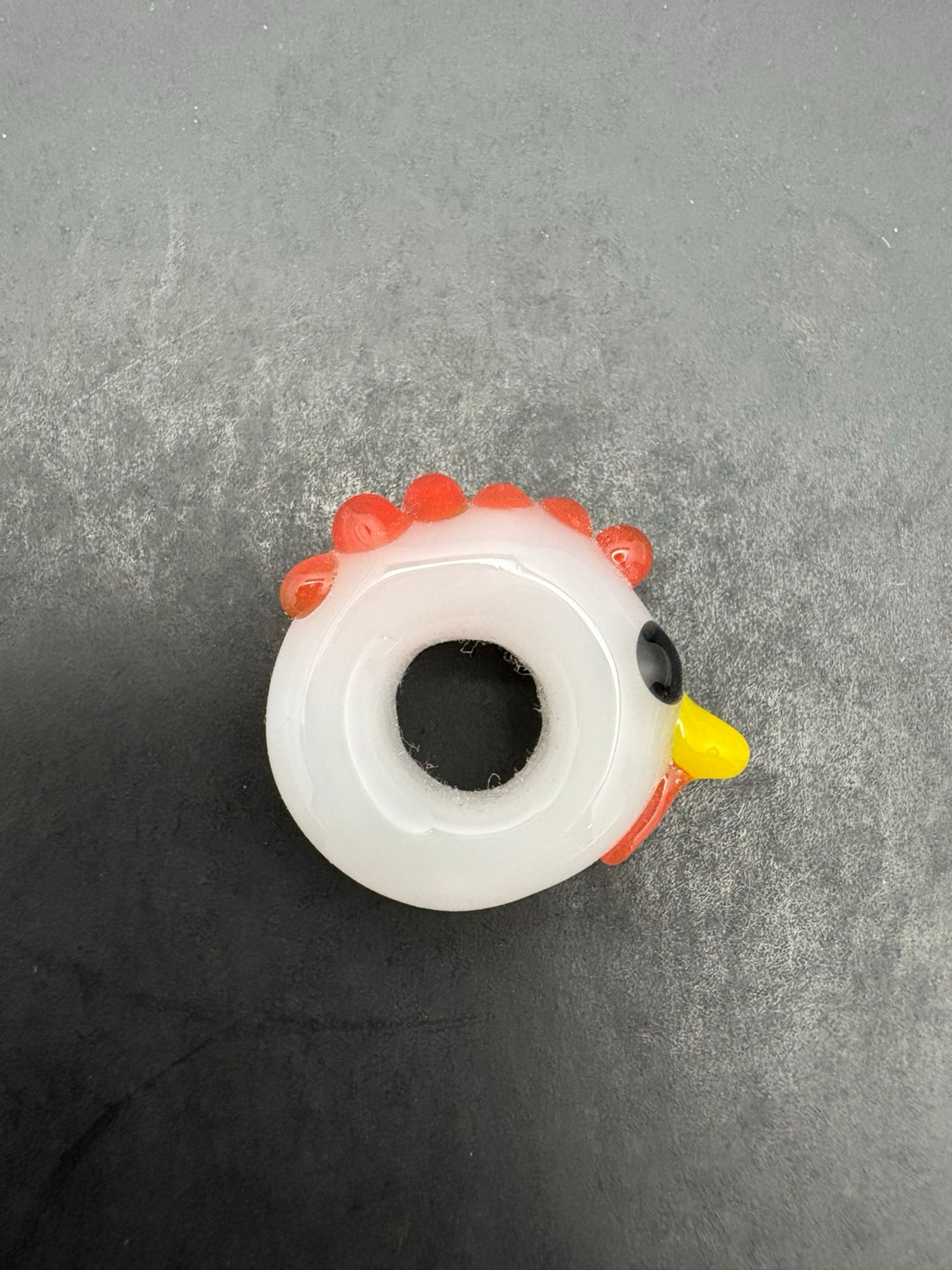 Preview pic of Glass Chicken Pendant/Bead/Marble Stand
