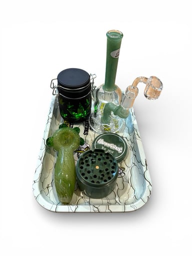 Preview pic of 💚 Urban Chaos Green Glass Bundle – $280 Value