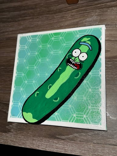Preview pic of @idabtoons Pickle Rick Canvas