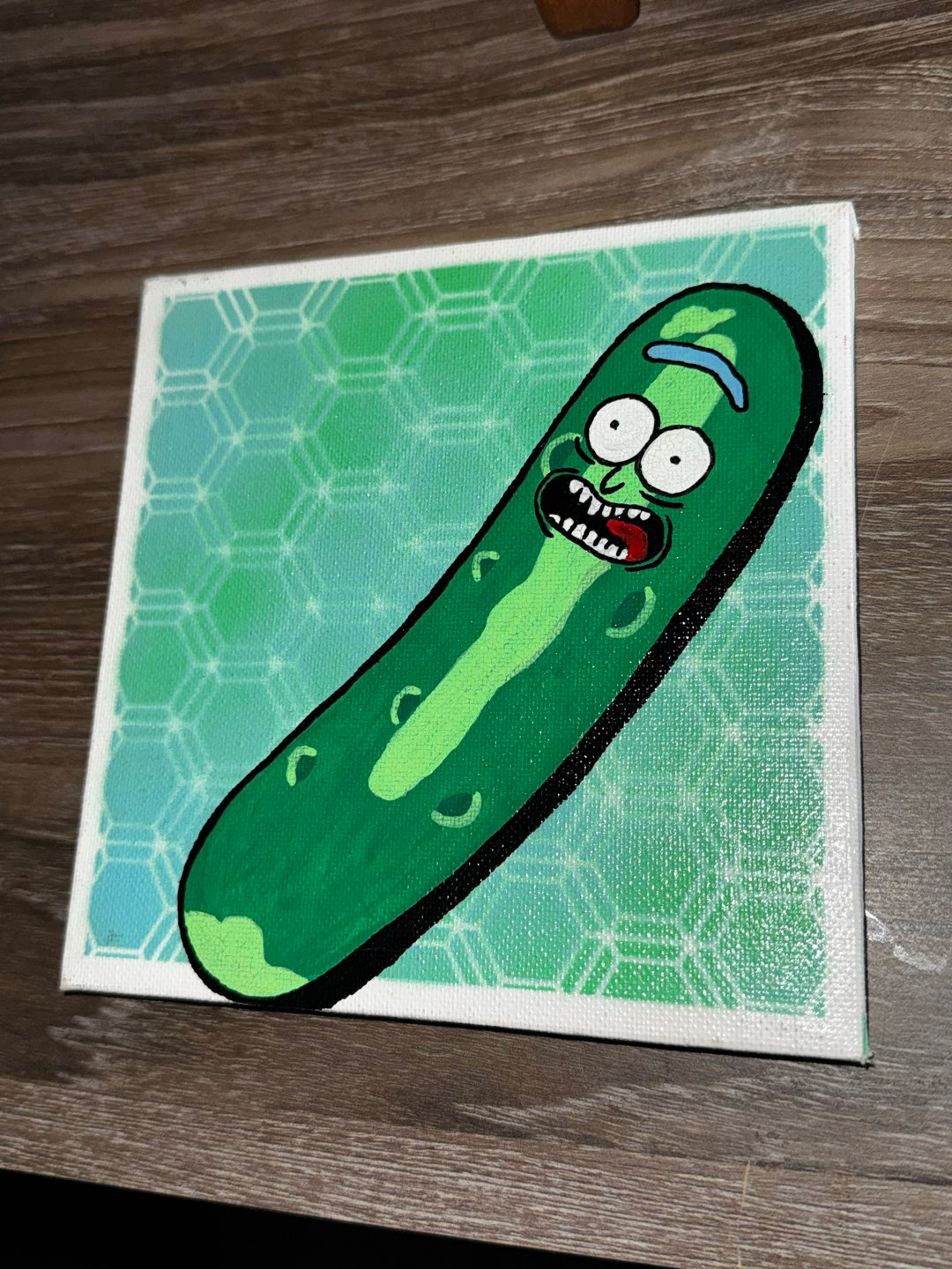@idabtoons Pickle Rick Canvas image 0