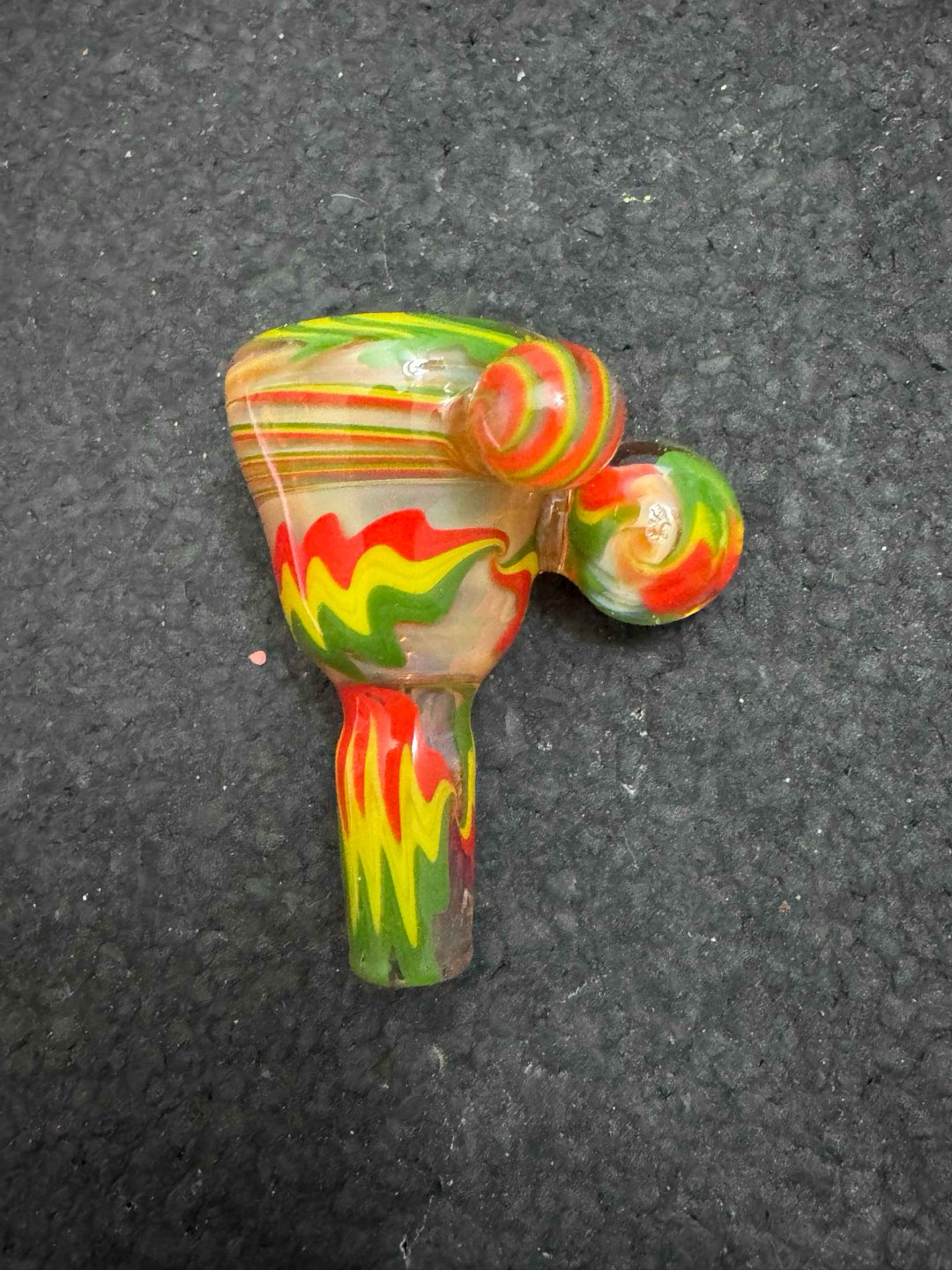 Preview pic of Jakes Fully worked Rasta Slide! 14mm! New! Quality! Trusted Seller! Same Day Shipping!