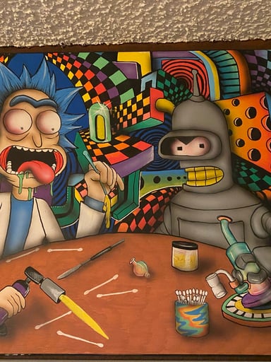 Preview pic of Rick and bender sesh mat