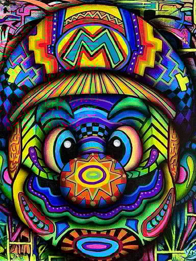 Preview pic of Mario print 12x12”