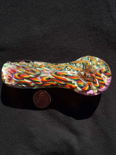 Preview pic of Inside out, color changing, borosilicate glass pipe