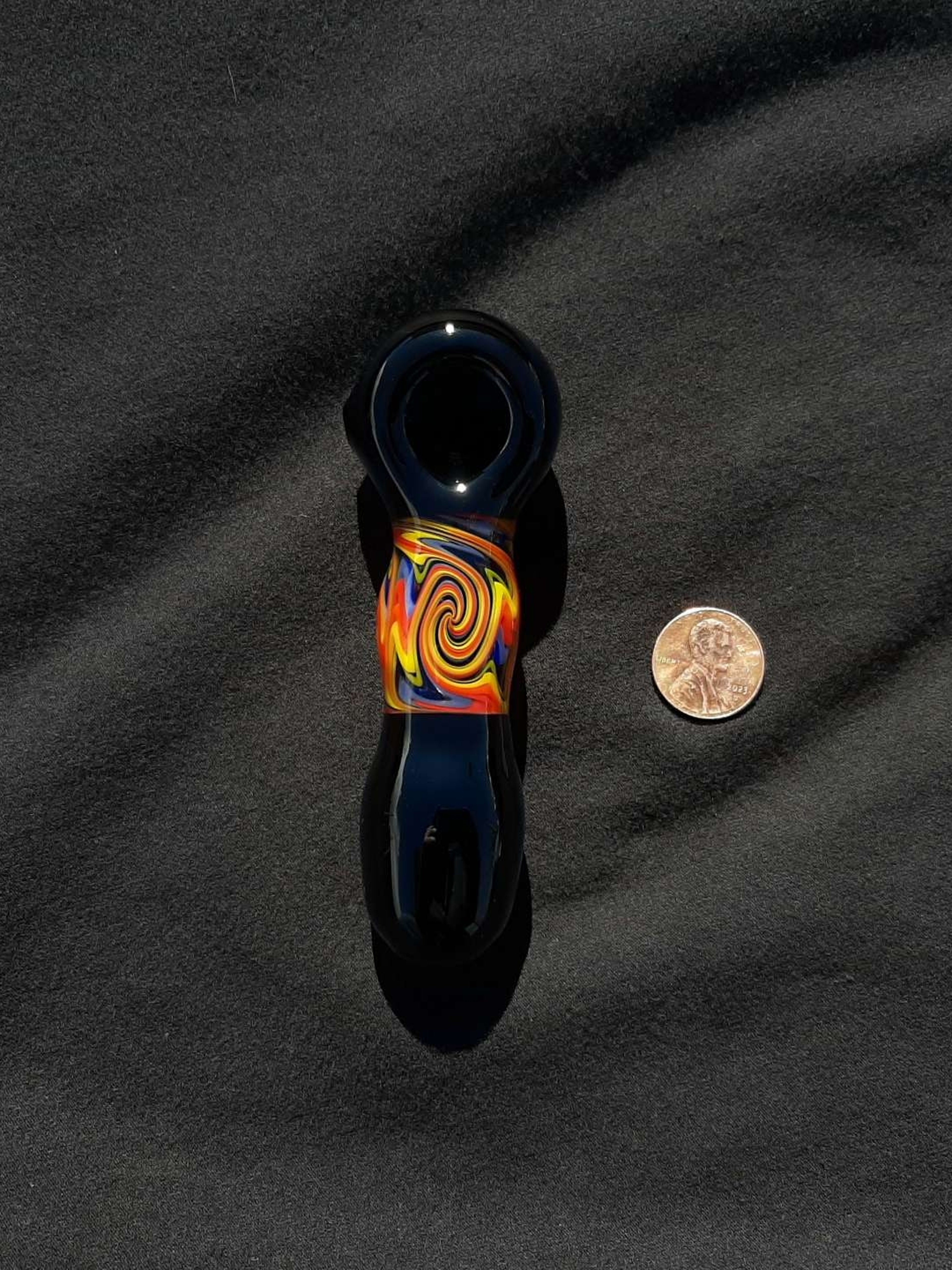 Coiled, wig wag, borosilicate glass pipe image 0