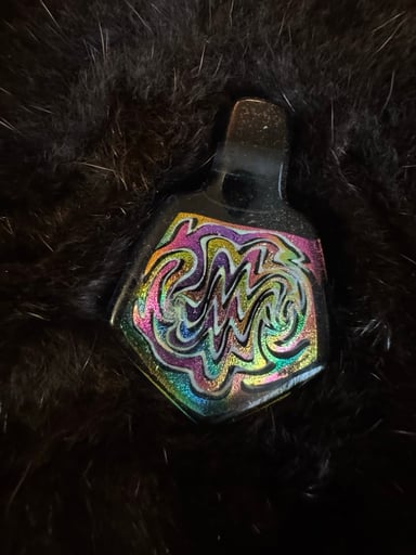 Preview pic of Dichroic pentagon pendant