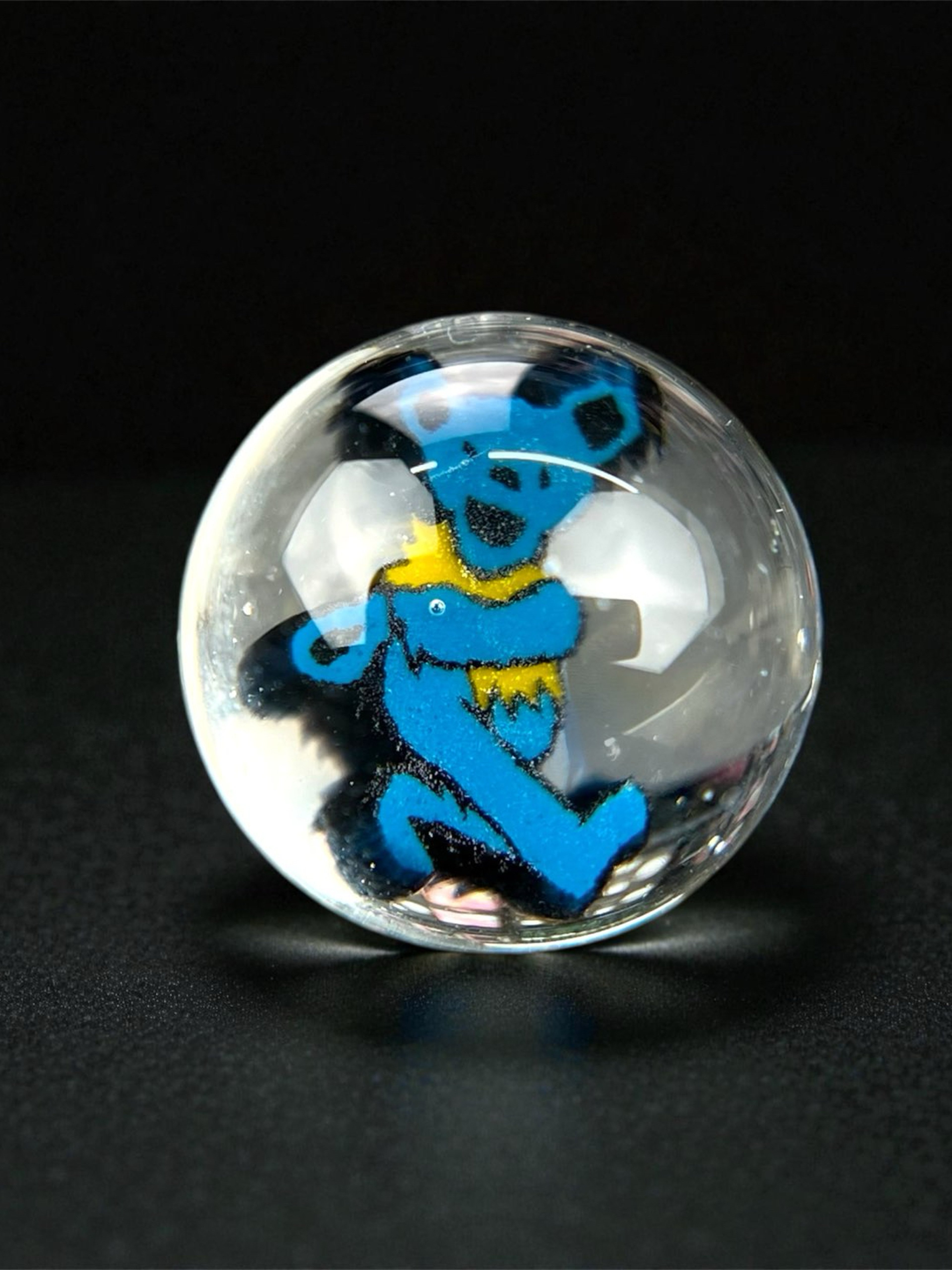Preview pic of Steven H Glass – Grateful Dead Dancing Bear Millie Valve Marble (12–13mm)