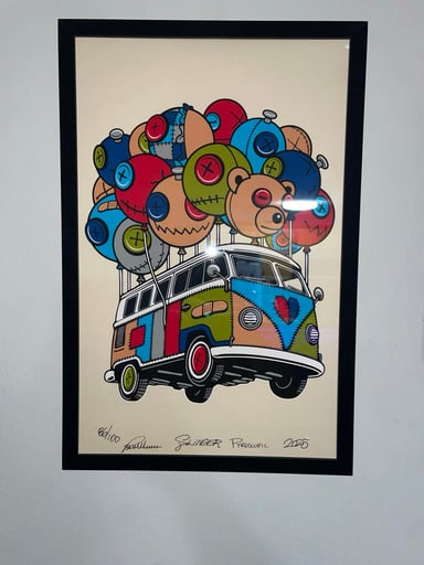Preview pic of Flying bus print