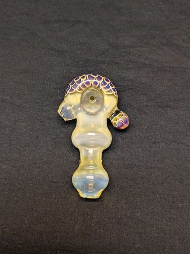 Preview pic of 4" dotstack & silver fumed spoon pipe.