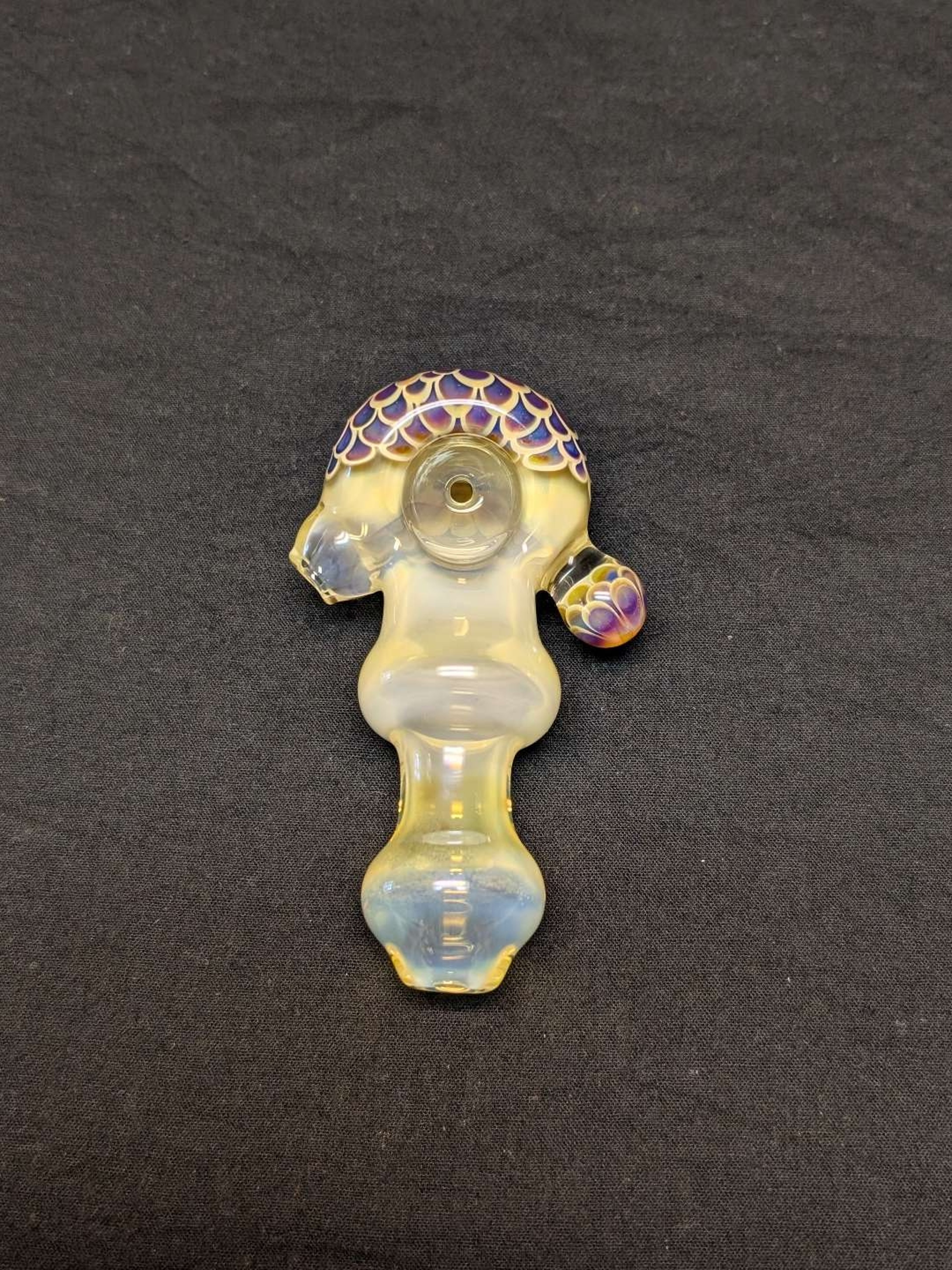 4" dotstack & silver fumed spoon pipe. image 0