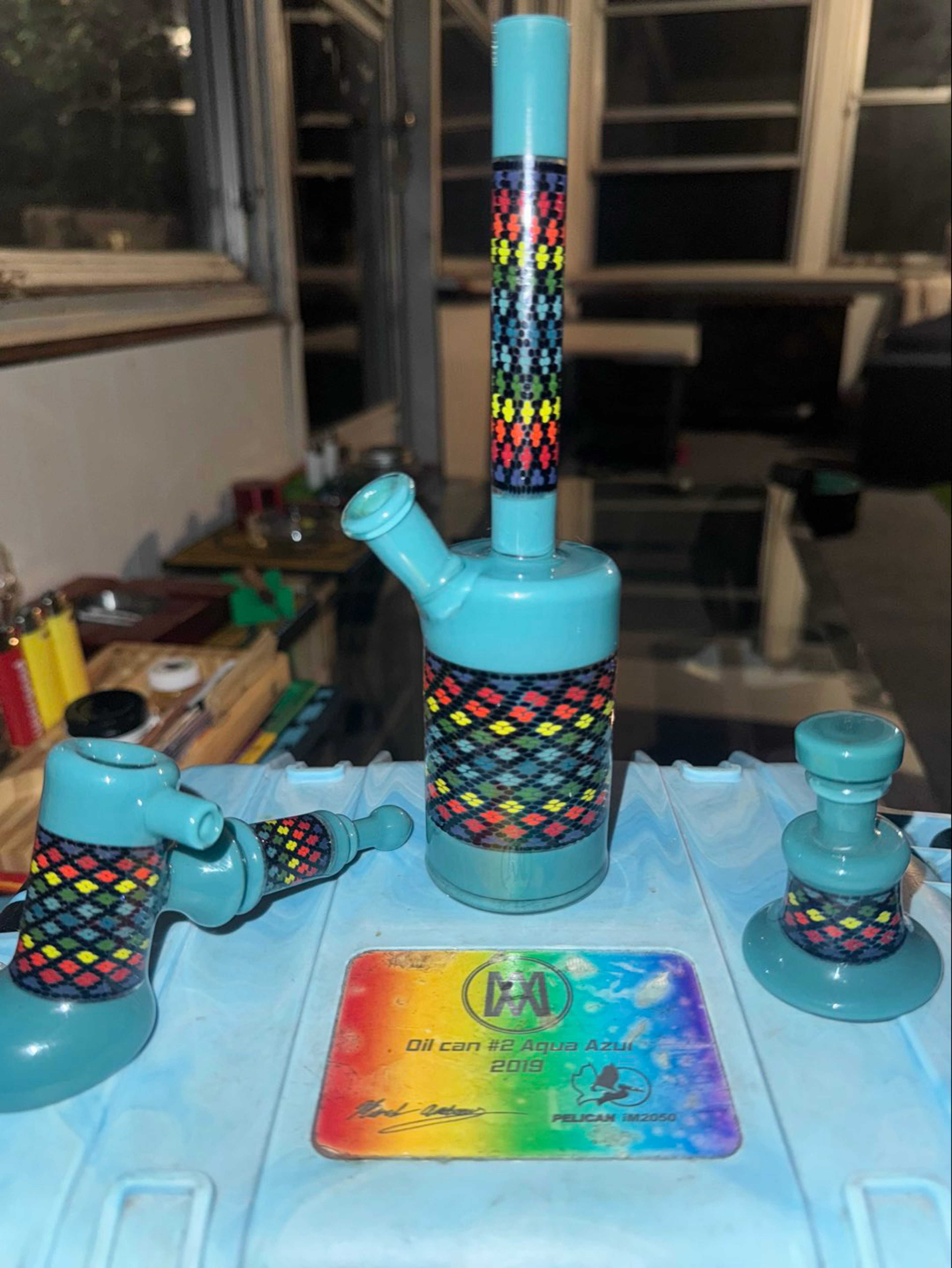 Preview pic of 2019 Mark Andrews Oil Can #2 – Aqua Azul Full Matching Set