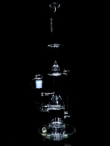 Preview pic of Sovereignty Glass - Full-size Hornet - Stemline 16mm 6 Cut w/ Splashguard, 28mm Neck, Millie - Clear - 18mm Female