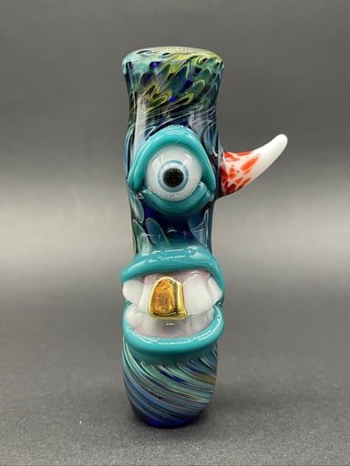 Preview pic of Gold fumed cyclops chillum