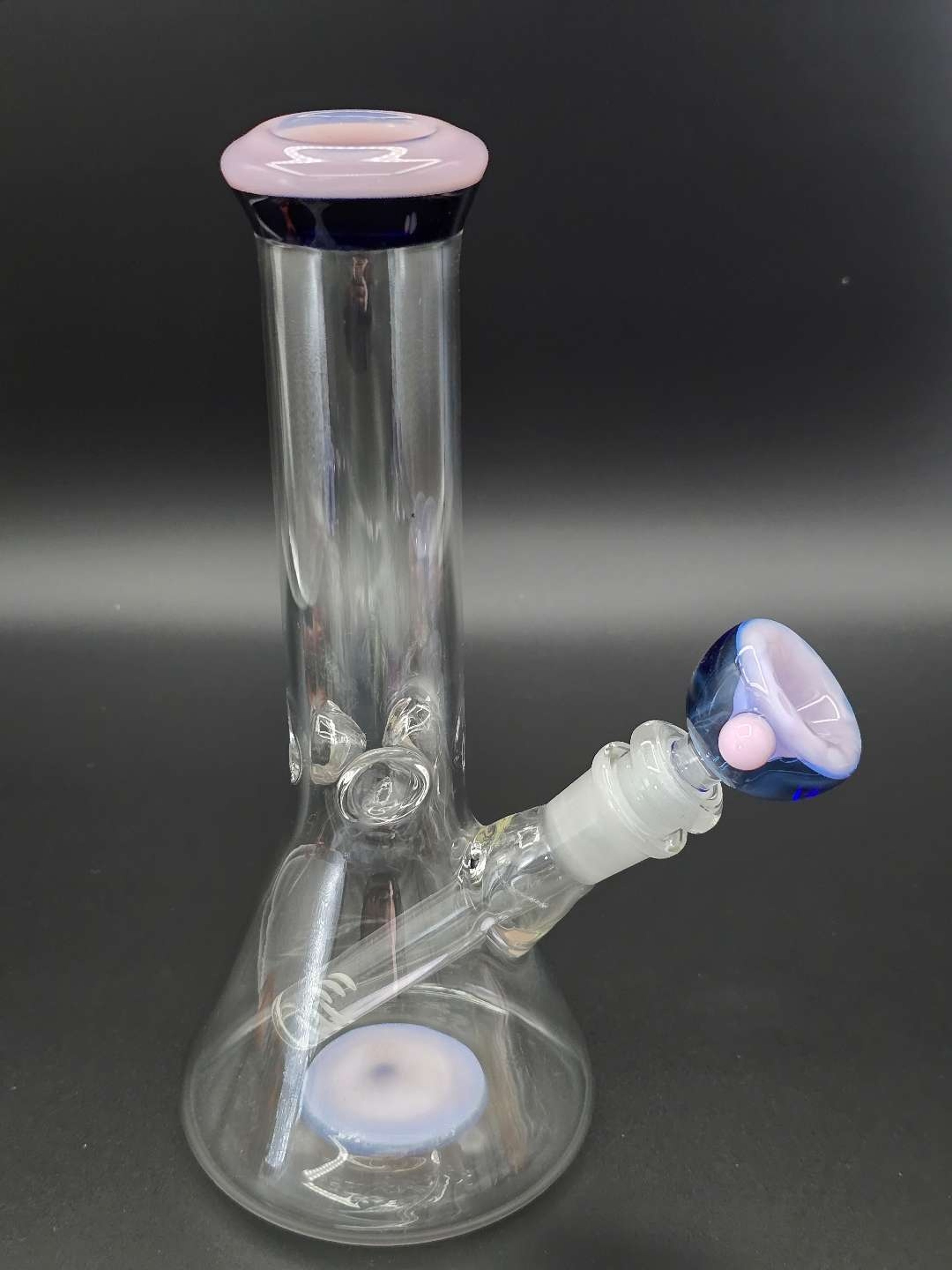 9" Pink X Blue Beaker image 0