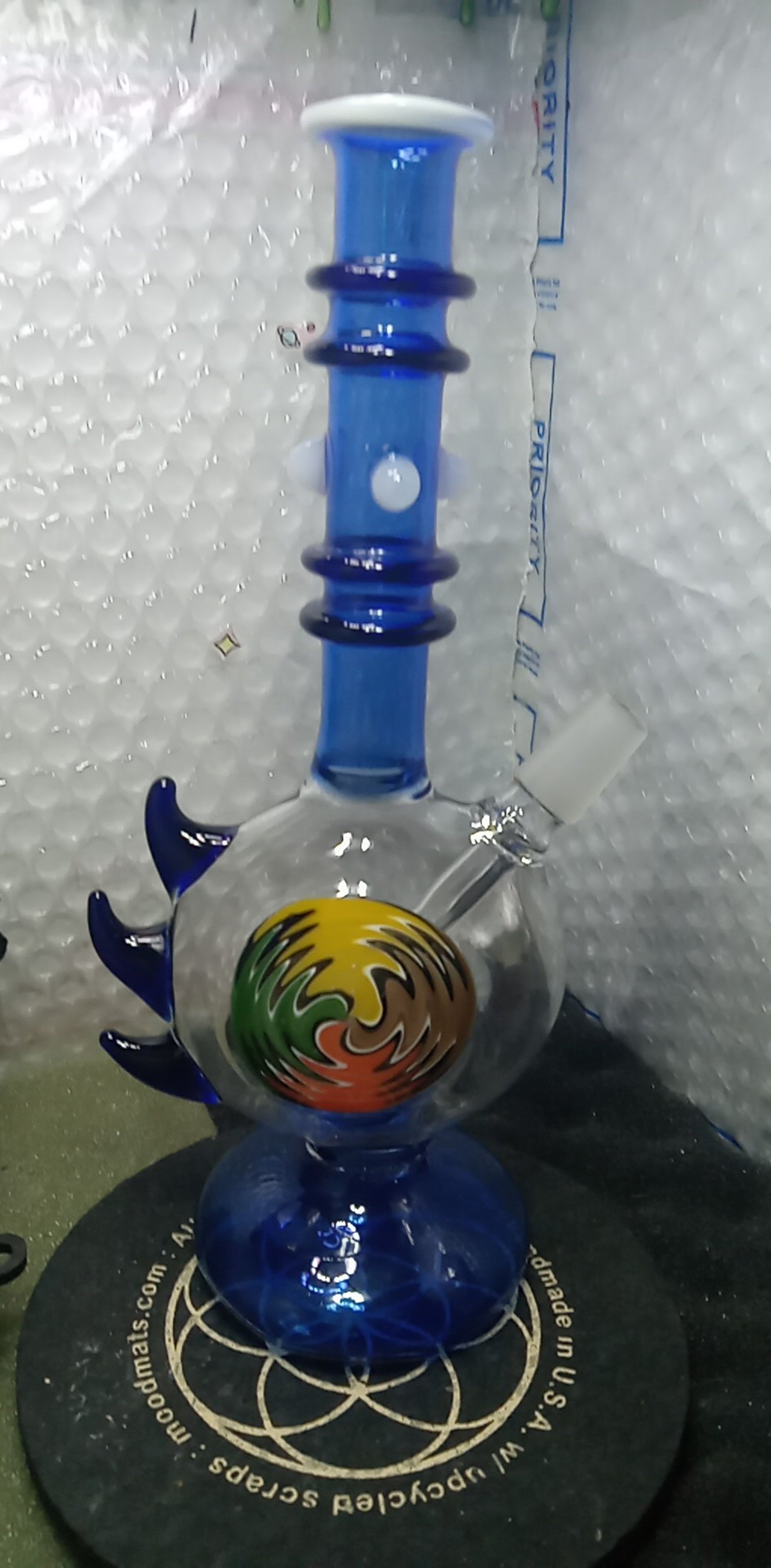 Preview pic of Blue & White Dab Rig W/wigwag