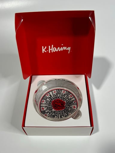 Preview pic of Keith Haring Circle CatchAll Snake People Premium Ashtray