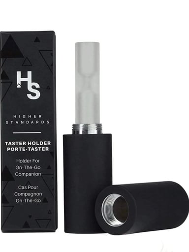 Preview pic of Higher Standards Glass 3.5" Taster and Holder Combo