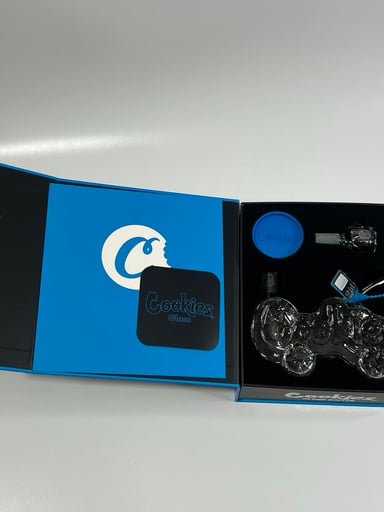 Preview pic of Cookies Cloud Roller Tobacco Pipe Clear