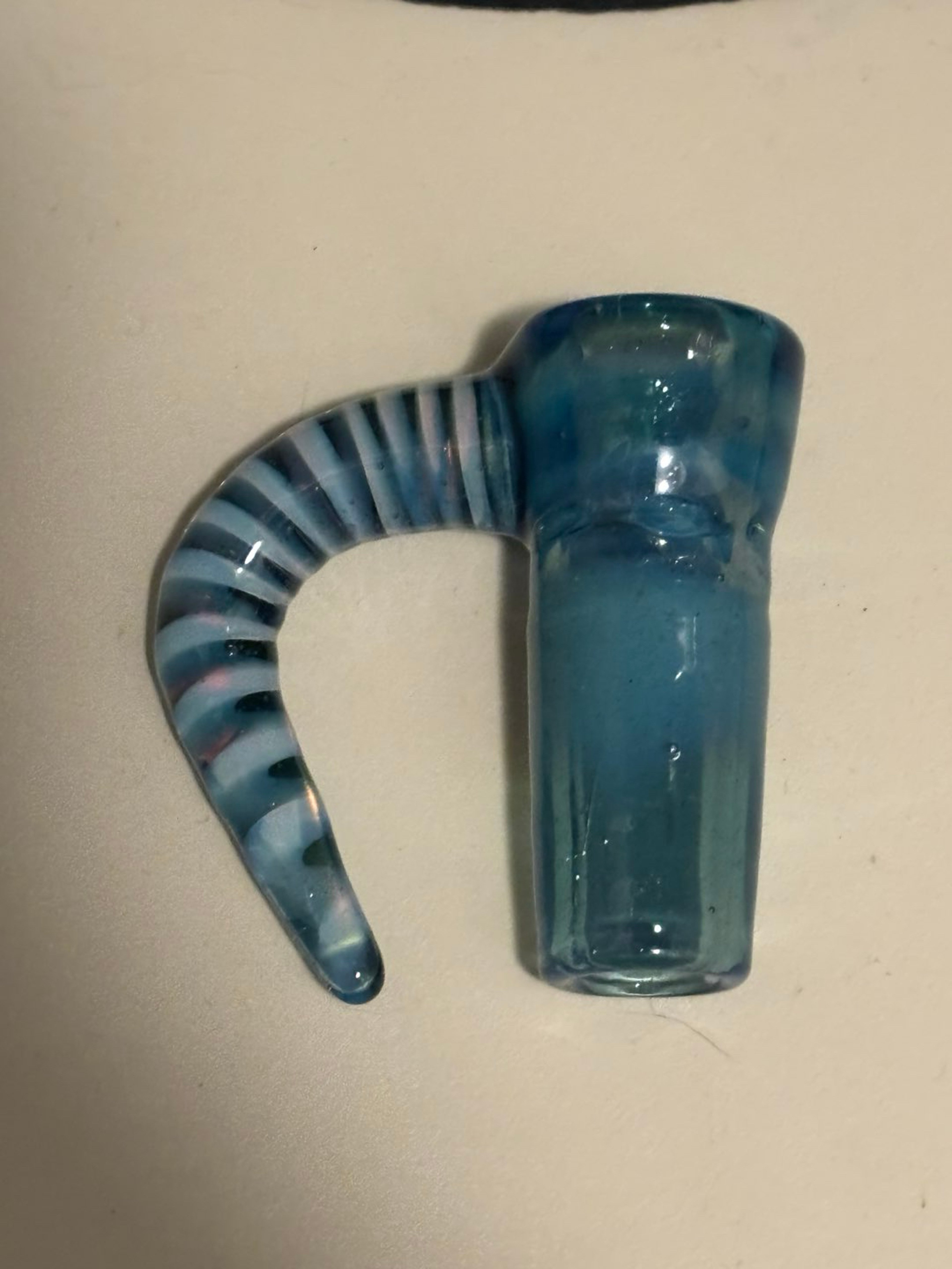 Preview pic of Oblivion glass worked 4 hole 18mm slide