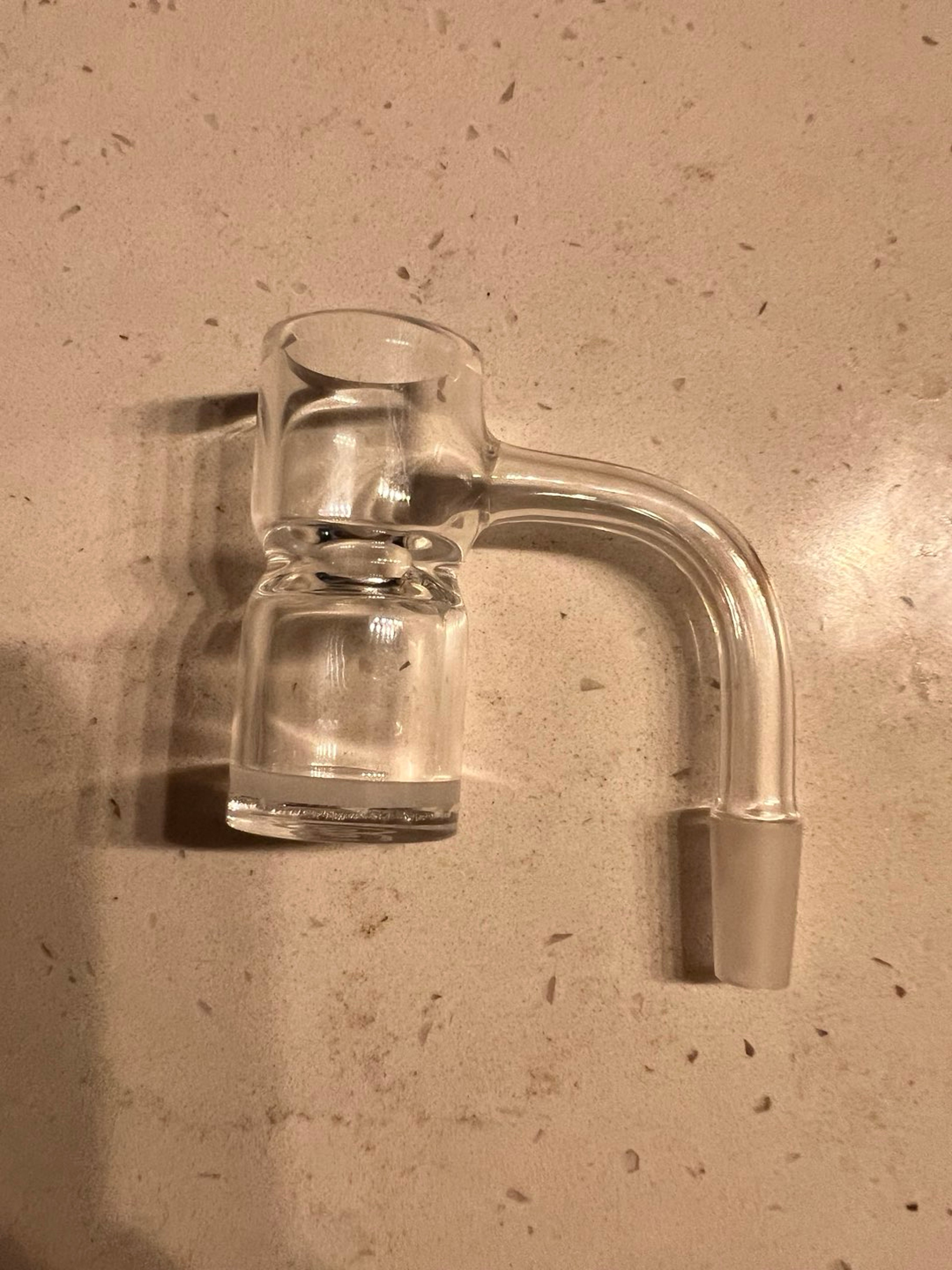 Eternal Quartz opaque bottom banger with long ball cap image 0