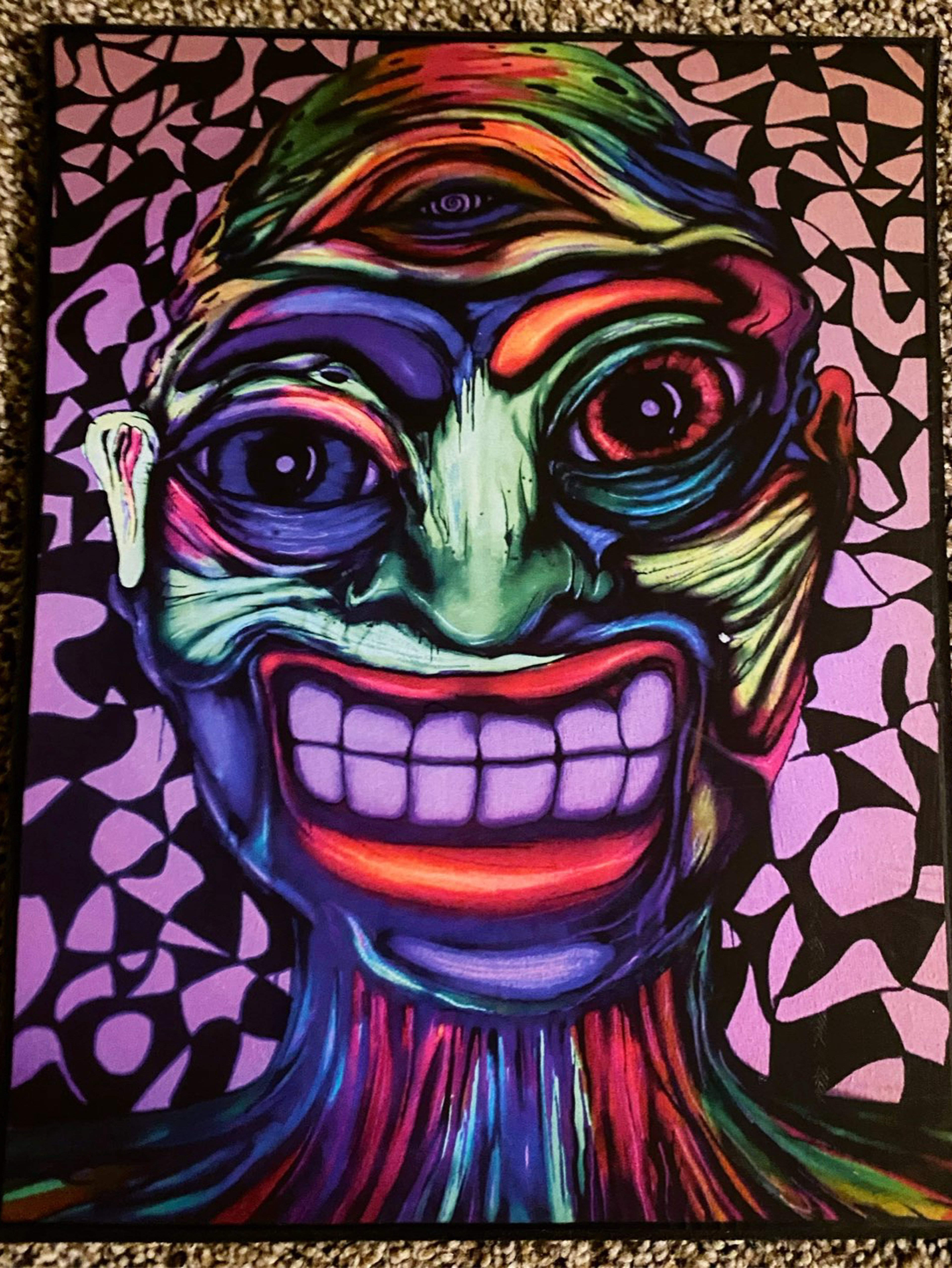 Preview pic of Abstract face dabmat