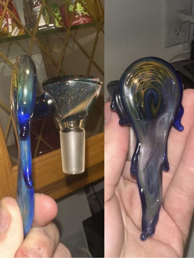 Preview pic of Cropal Emms Glass Galaxy Big Flame 14mm Slide