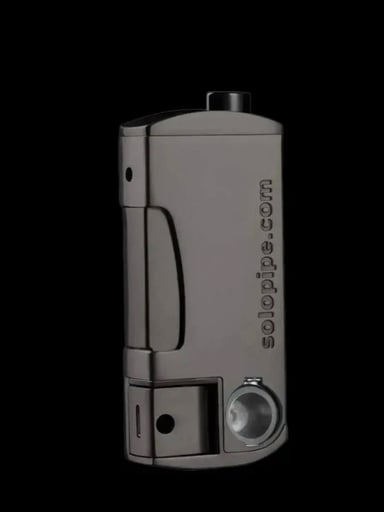 Preview pic of Solopipe Self Lighting Smoking Pipe Gunmetal