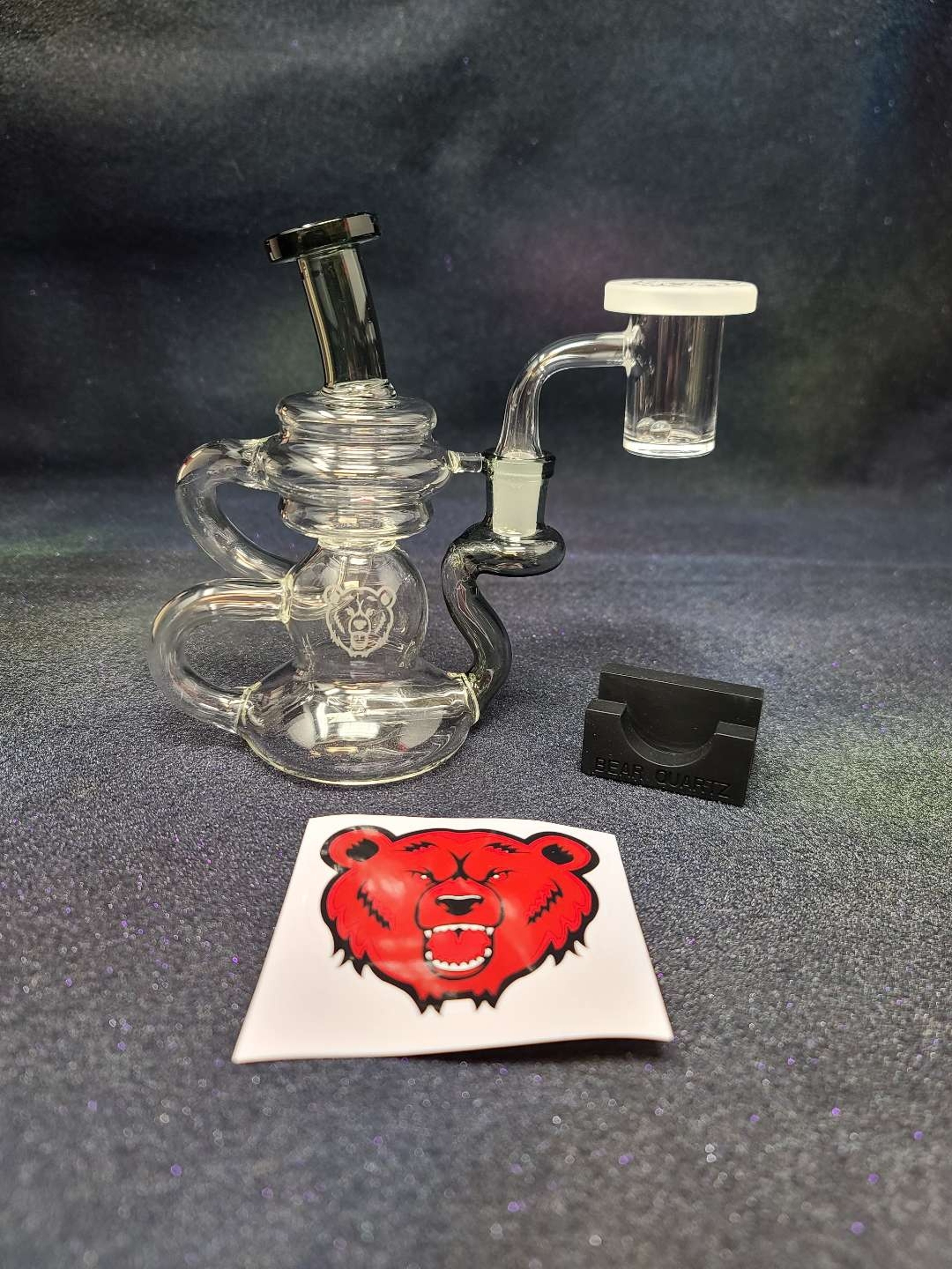 Bear Quartz Cycler Rig Kit Blk image 0